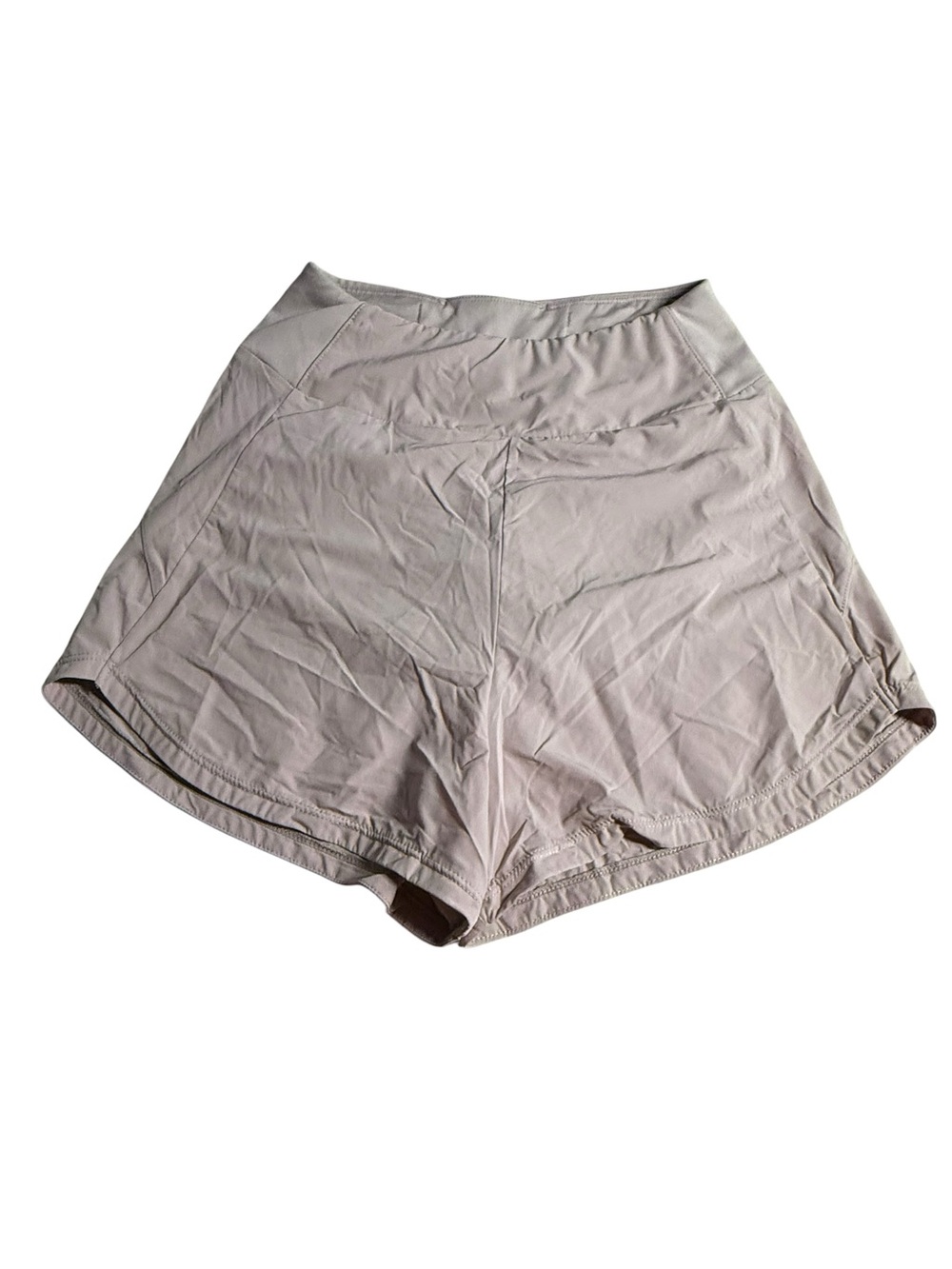 Nike Women's High-Waist Athletic‎ Shorts — Light Beige
